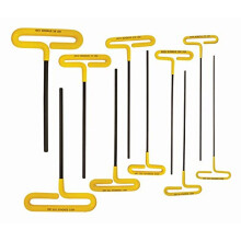 Bondhus 46538 Hex Tip Cushion Grip Loop T-Handles Set w/ProGuard Finish 9"""" 10 PC