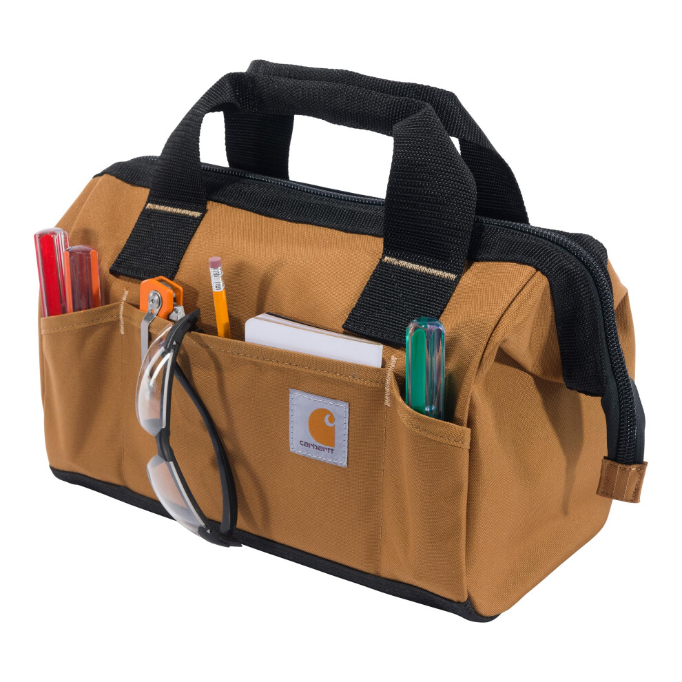 Carhartt Midweight  Durable WaterResistant  Tool Storage Bag  Brown  Medium 13Inch
