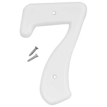 Hy-Ko Products 30307 Plastov c slo domu 7 (sedem) 6"""" vysok biele