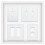 Franklin Brass W35067-PW-C Placa Decorativa Tripla Clássica, Branca 4
