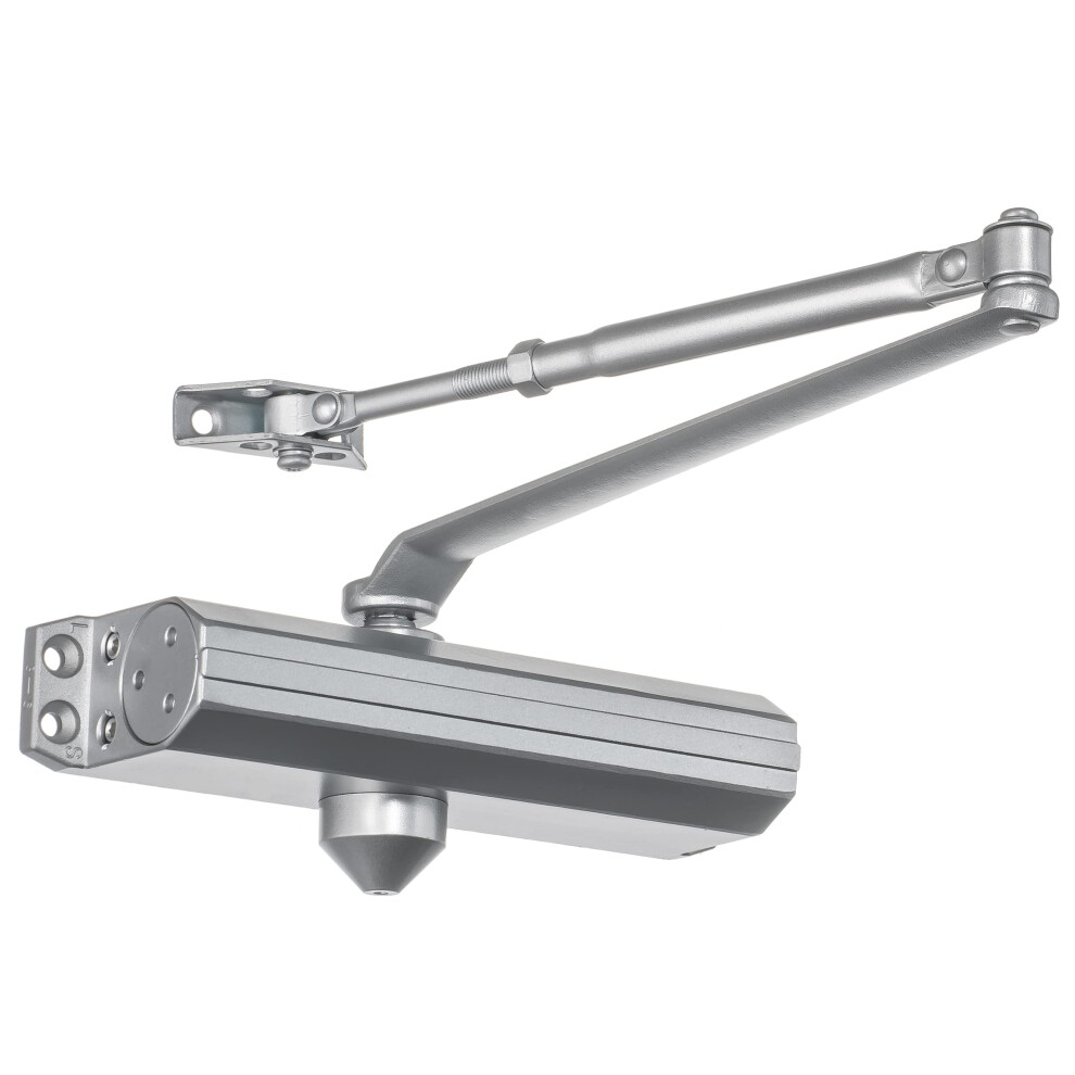 Dynasty Hardware Door Closer Adjustable Spring Size 1-4 Hydraulic Automatic Door Closer Ada Compliant Series 1614 Sprayed Aluminum 636134553633