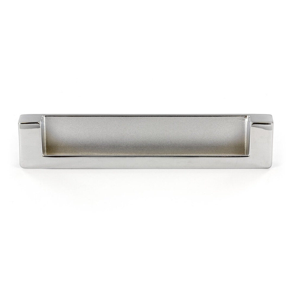 Richelieu Hardware Bp897128140 5 116Inch 128 Mm Centertocenter Chrome Modern Recessed Cabinet And Drawer Pull Handle For K