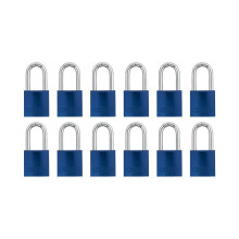 Abus Blue 72/ 40HB40 Loktaut Padlock w/ 1,5 """" Shackle 12 Pack Keyed Allee 12 Padlocks z 24 klawiszami