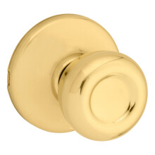 Kwikset Tylo Interior Passage Door Knob  Handle For Closet and Hallway Doors  Non-Locking Doorknob in Polished Brass