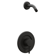 Kit di finitura per doccia moderna con bilanciamento della pressione Posi-Temp Moen Align nero opaco, senza valvola per soffione, T2192NHBL