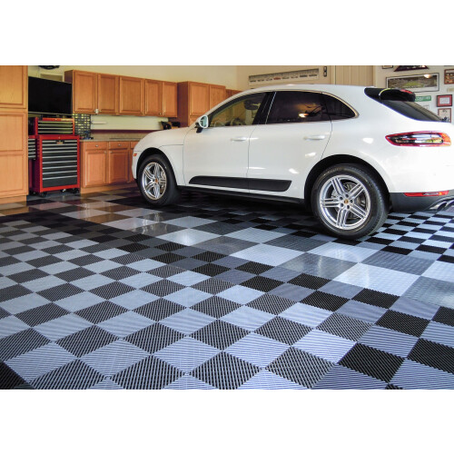 RaceDeck FreeFlow Open Rib Design Durable Interlocking Modular Garage Flooring Tile (24 Pack) Graphite 1