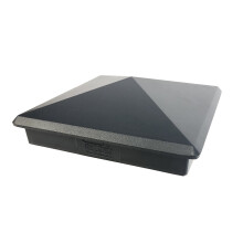 Tapa de poste piramidal de aluminio resistente de 5,5"" x 5,5"" para True/Real 5.
