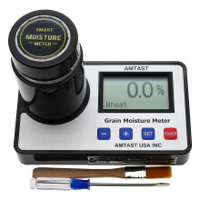 AMTAST Grain Moisture Meter Smart Grain Moisture Tester for 19 Grains Moisture Testing Wheat Maize Corn Rice Soybean Sorghum Rapeseed Peanut Coffee Co