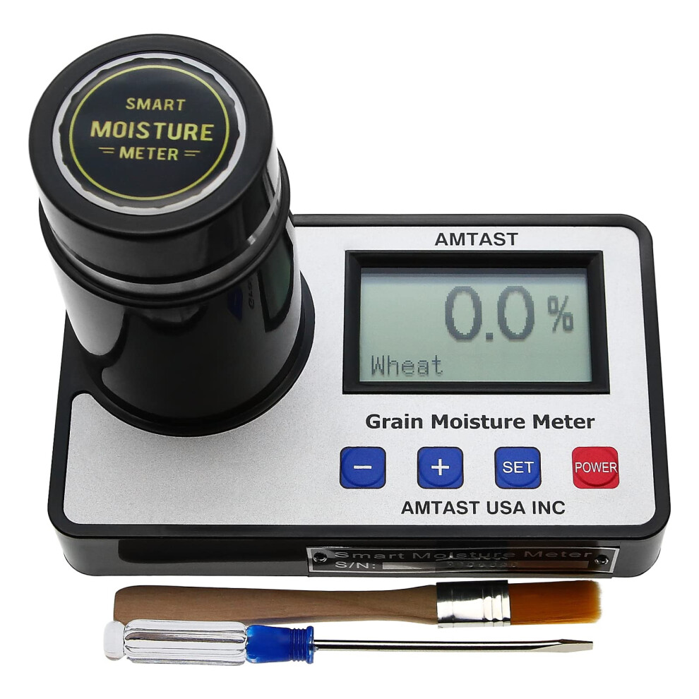 Amtast Grain Moisture Meter Smart Grain Moisture Tester For 19 Grains Moisture Testing Wheat Maize Corn Rice Soybean Sorghum Rapeseed Peanut Coffee Co 792855828938