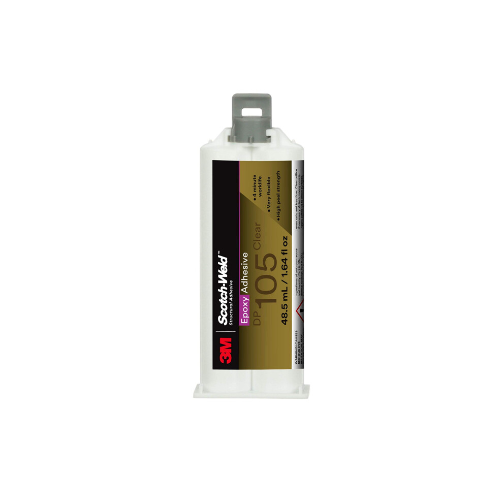 3M Scotch-Weld Epoxy Adhesive Dp105 Clear 48.5 Ml Duo-Pak