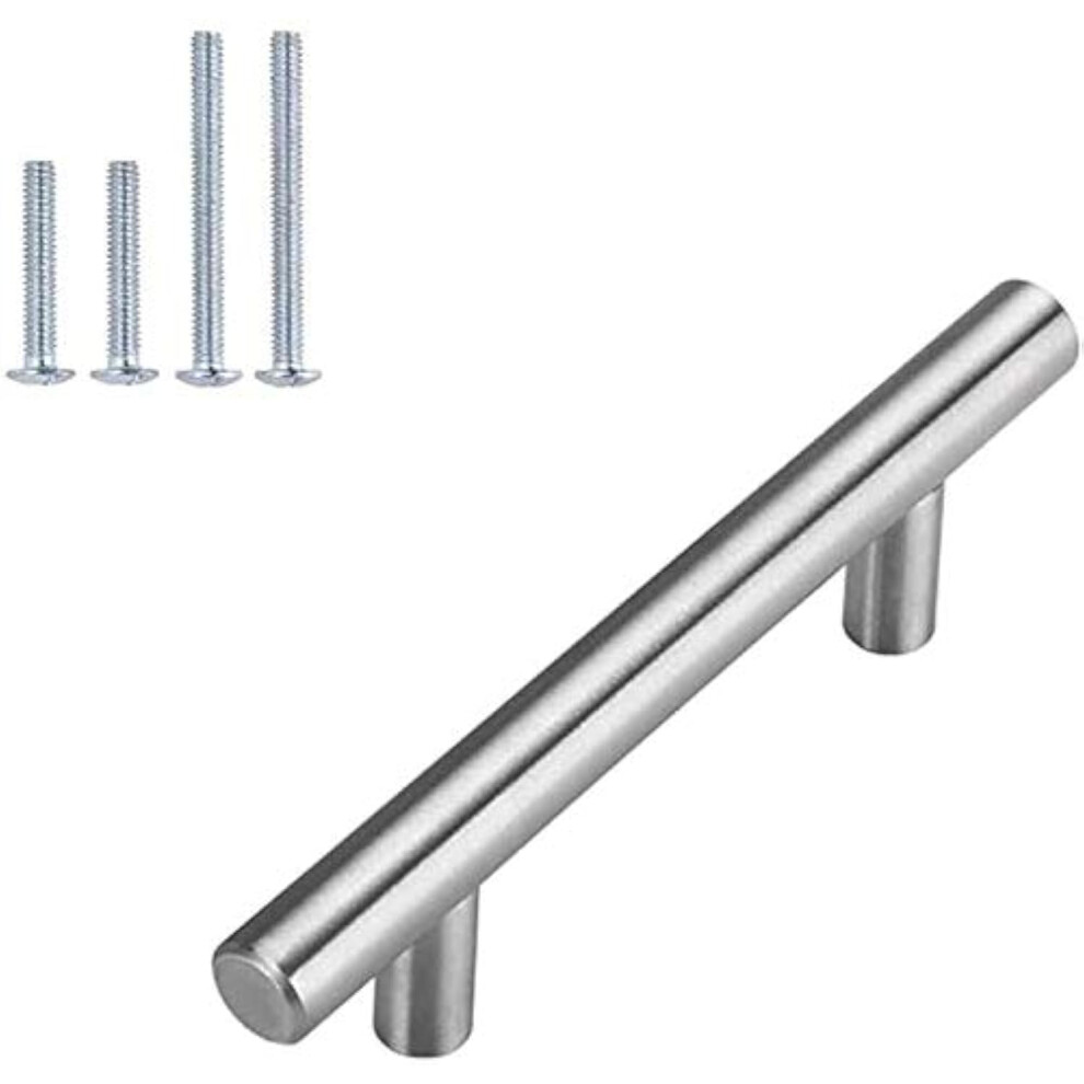 Homdiy Brushed Nickel Cabinet Door Handles Drawer Pulls - Hd201sn Cabinet Hardware 30Pack 4In Hole Centers Cabinet Pulls 715624595237