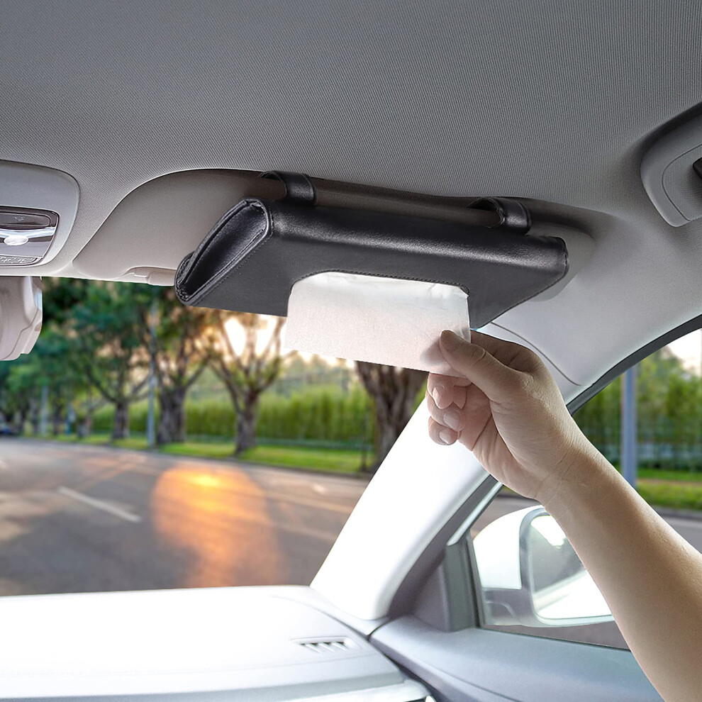 BANCHELLE Porte-mouchoirs pour voiture Distributeur de mouchoirs pour pare-soleil Support de bo   te pour Au