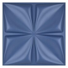 Art3d Marineblaues 3D-Wandpaneel aus PVC mit Blumendesign, 32 m, fr Innenwanddekoration im Wohnzimmer, Schlafzimmer, Lobby, Bro, Einkaufszentrum