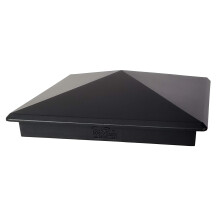 Tapa de poste piramidal de aluminio resistente de 8"" x 8"" para poste real/verdadero de 8"" x