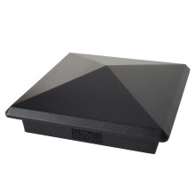 Tapa de poste piramidal de aluminio resistente de 4,5"" x 4,5"" para True/Real 4.