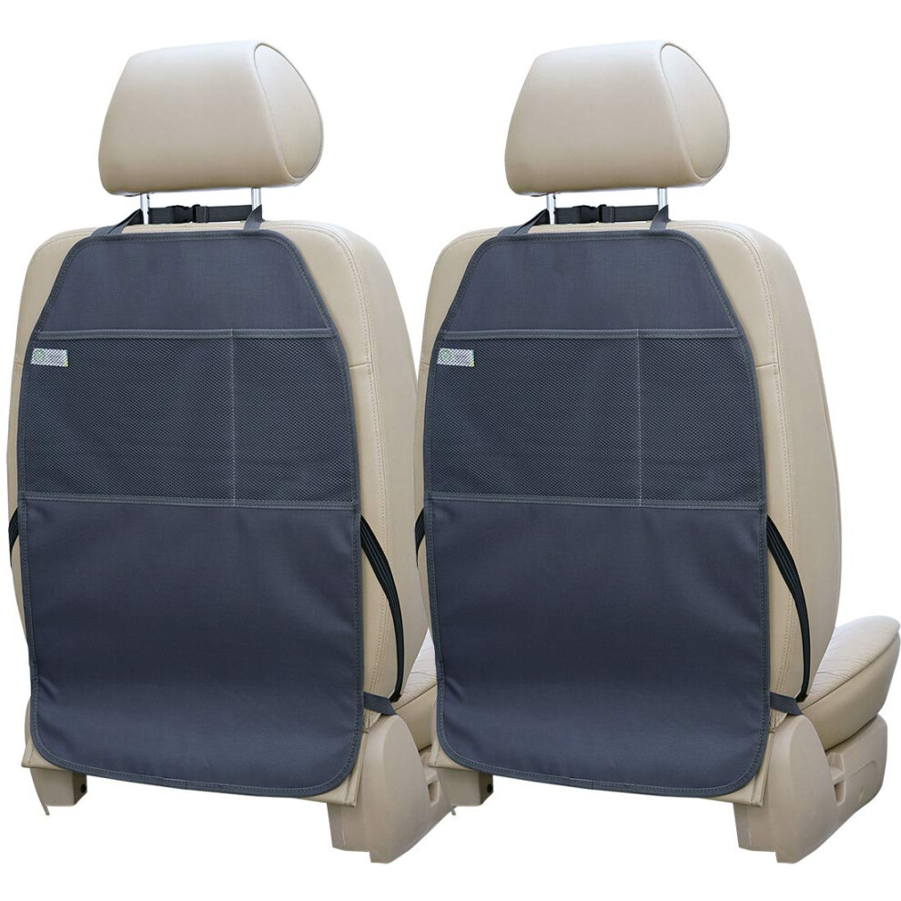 Car Seat Protector Large Kick Mat 2 Pack Durable Water Resistant Auto 743811398378