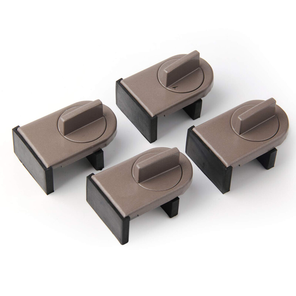 4-Pack Verstelbare Schuifraamsloten, Raamwig, Raamstop Voor Thuis, Kantoor En Auto Door Hrlorkc-image