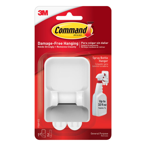 3M Command Spray Bottle Hangers  White/Gray  2 1