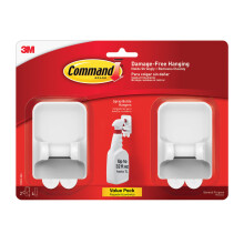 Command Spray Bottle Hangers  White/Gray  2