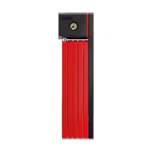 Lucchetto pieghevole ABUS Bordo uGrip 5700K SH con supporto - Lucchetto per bici con barre spesse 5 mm - Livello di sicurezza ABUS 7-80 cm - Rosso
