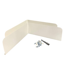 Eagle 1 Rain Gutter Valley Splash Guards lige eller b?jet (2 pr. Ordre) inkluderer skruer og 1/4 """" Bit Driver (klassisk b?jet mandel)
