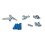 Harris Toalettpartionspanel Pack Zamac Bracket Set 4