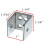 Harris Toalettpartionspanel Pack Zamac Bracket Set 3