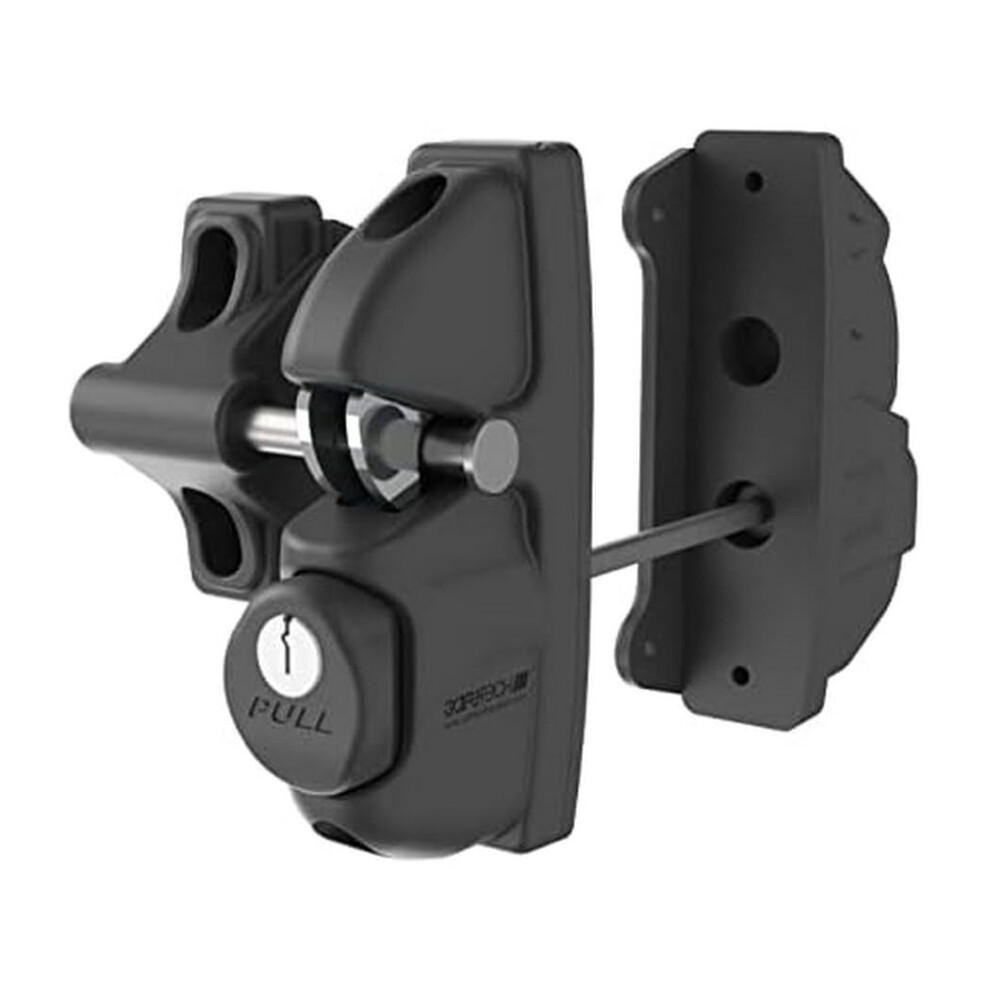 Safetech Hardware Two Sided Gate Latch w/ 2 Independent Latching Hooks