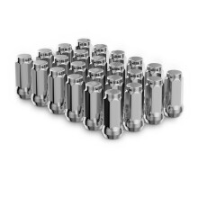 24 Stck M14x1,5 Radmuttern, verchromt, 1,78 Zoll, geschlossenes Ende, ausgebuchtete Radmuttern, Ersatz fr K1500, K2500, Silverado, Suburban 1500, K