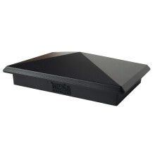 Tapa de poste piramidal de aluminio resistente de 3,5"" x 5,5"" para True/Real 3.