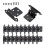 20 Pack Cabinet Door Hinges  Matte Black Self Closing Overlay Kitchen 1