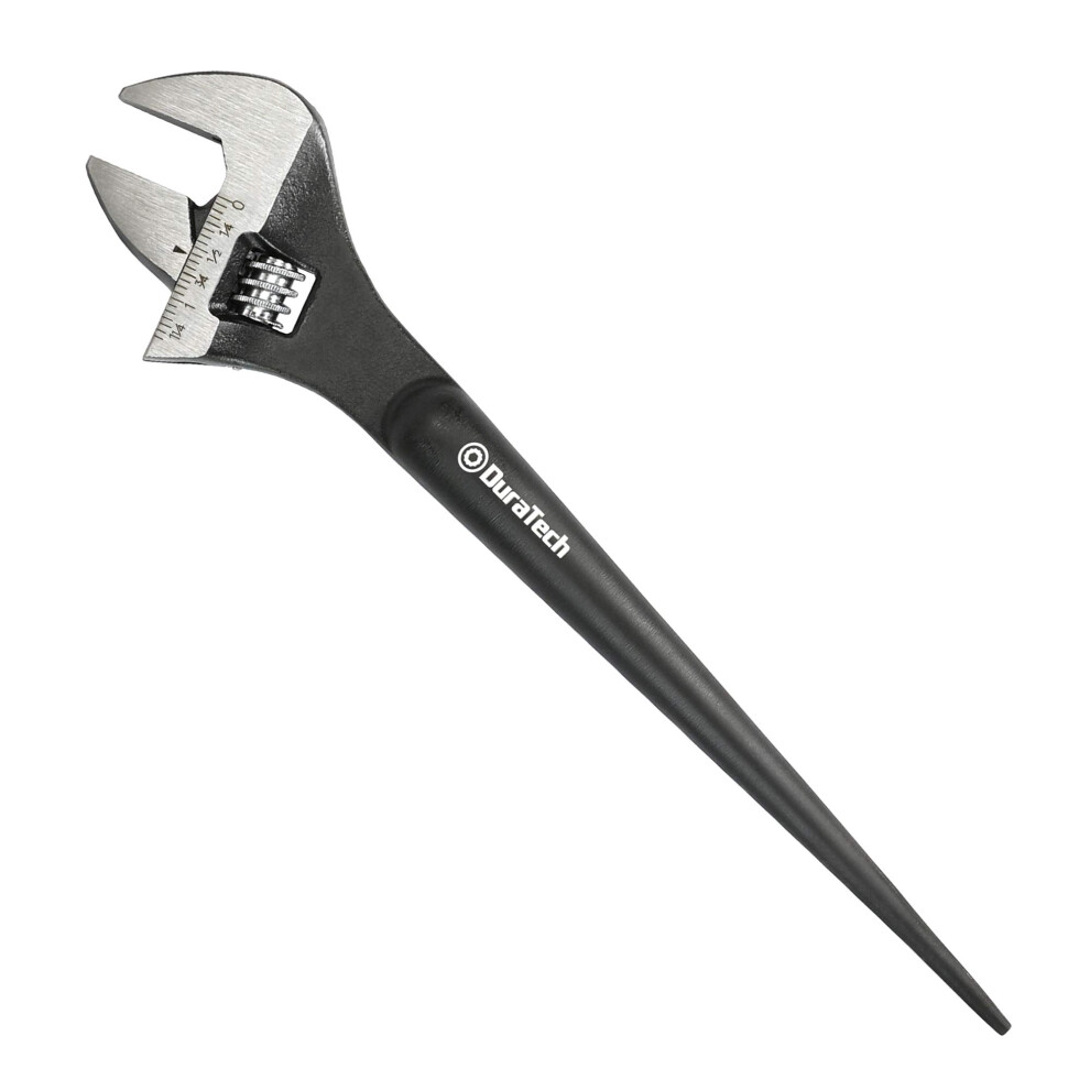 Duratech 10-Inch Adjustable Construction Spud Wrench Black Oxide Fini 820909680895