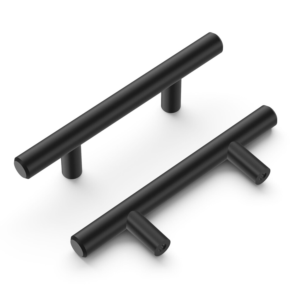 Hickory Hardware Bar Pulls Collection Pull 212 Inch 64mm Center to Center Matte Black Finish 10 Pack-image-OPC-PFR6TXS-NEW