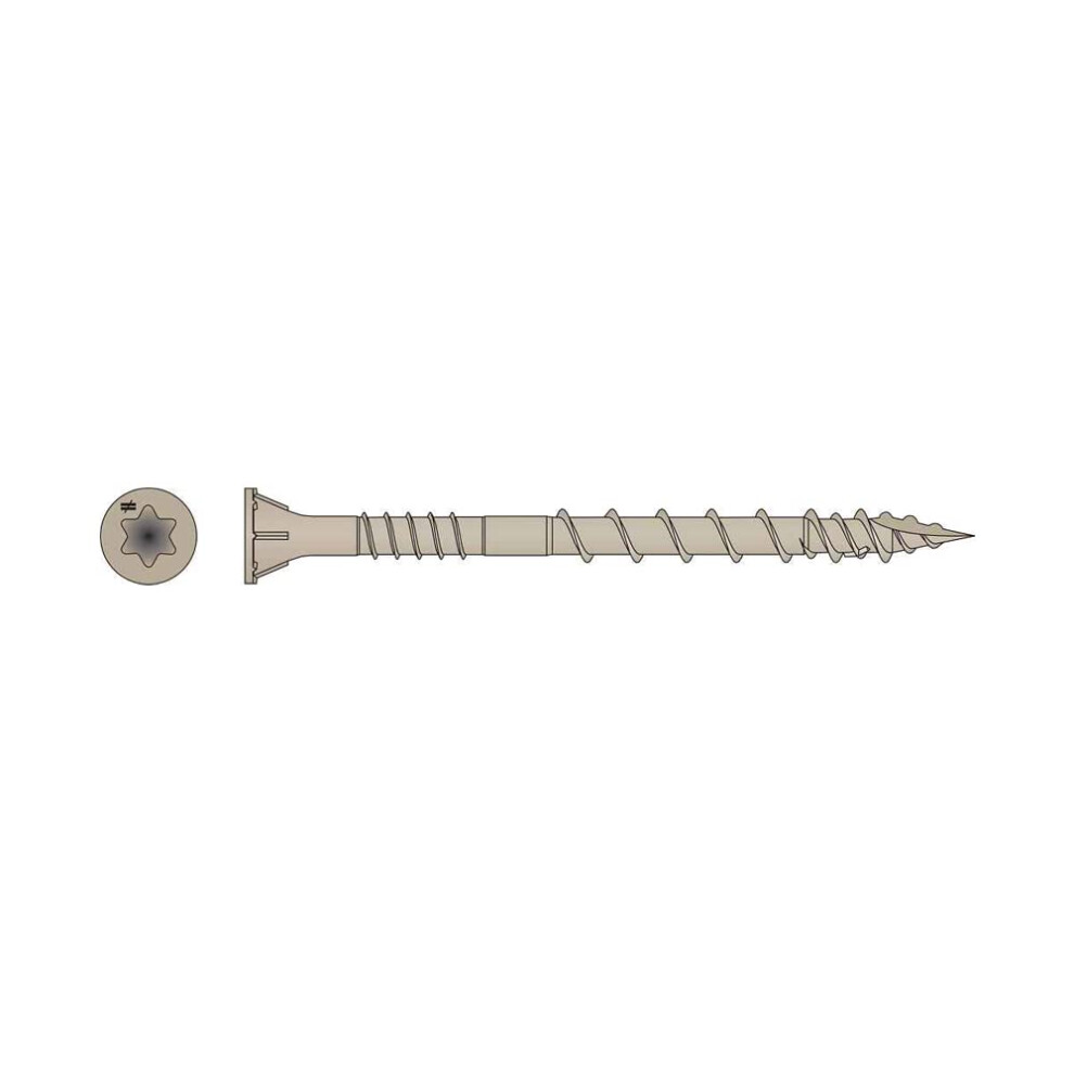 Simpson Strong-Tie DSVT212R240 - Tornillo Para Cubiertas Color Tostado T-25 N. 10 X 2-1/2""-image