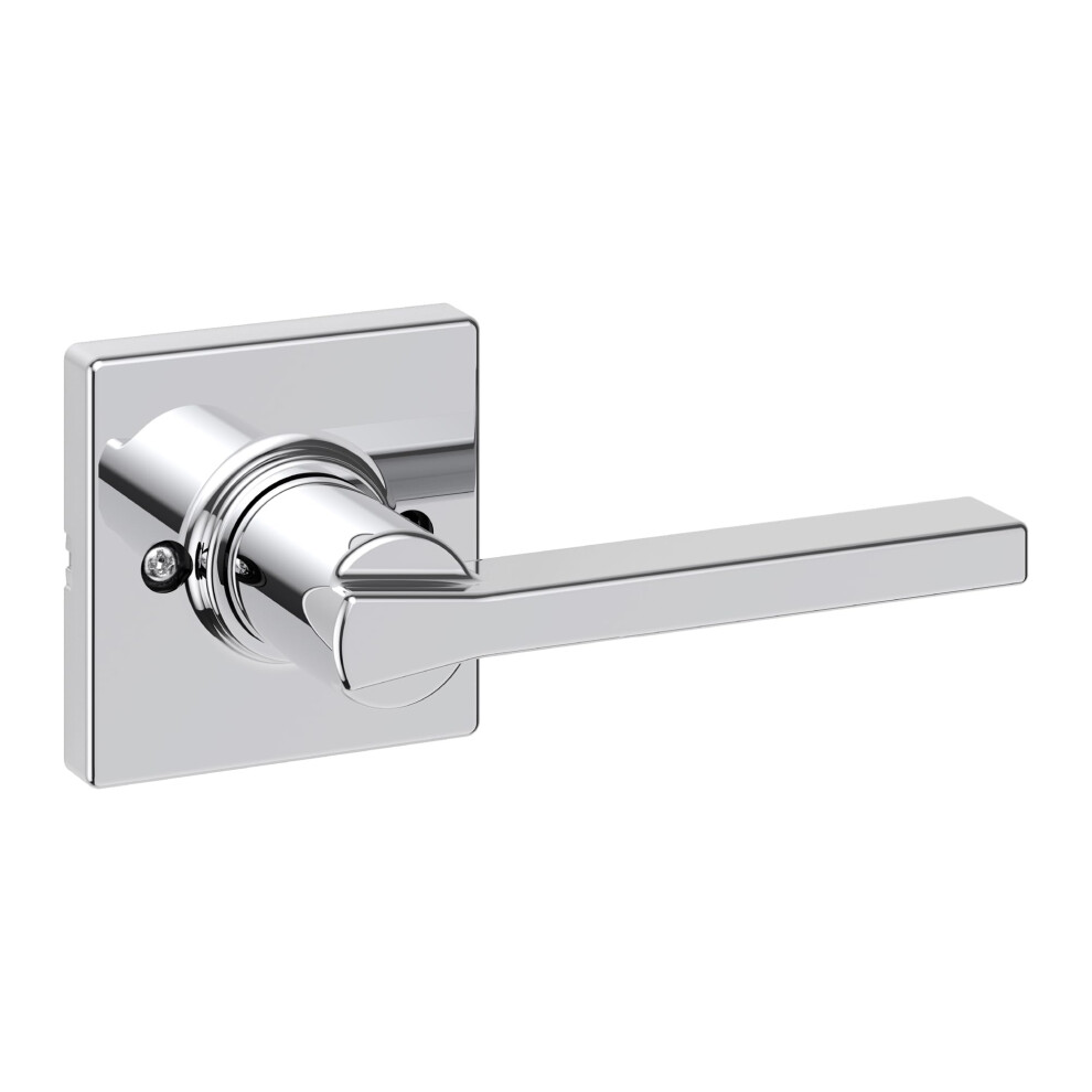 Photos - Door Handle Kwikset Casey Dummy  Single Sided Lever for Closets French Double Doors and Pantry Polished Chrome Non-Turning Re