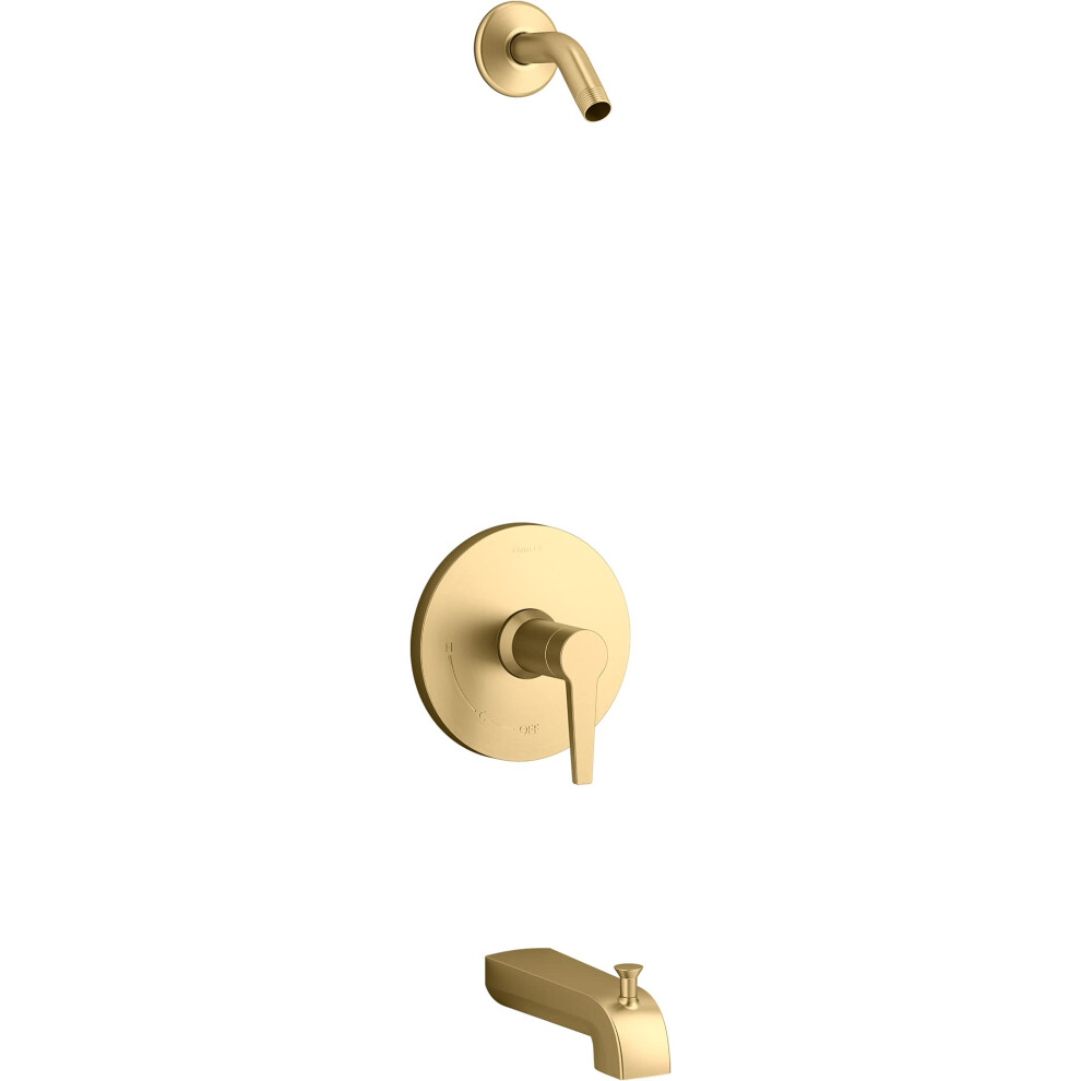 Photos - Other Bathroom Accessories Kohler Pitch Rite-Temp bath and shower trim set less showerhead TLS97074-4-2MB 