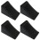 CertBuy 4 Pack Rubber Wheel Chock for Travel Trailers  Black Heavy Dut 1