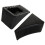 CertBuy 4 Pack Rubber Wheel Chock for Travel Trailers  Black Heavy Dut 4