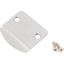 Full Lip Round Corner Blank Strike Plate 2-1/4 Inches 1-5/8"" Center