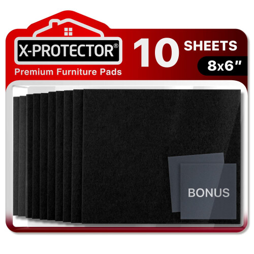 Feltrini per mobili X-PROTEcTOR 10 pezzi - Premium 8A x 6A x 15A Heavy D