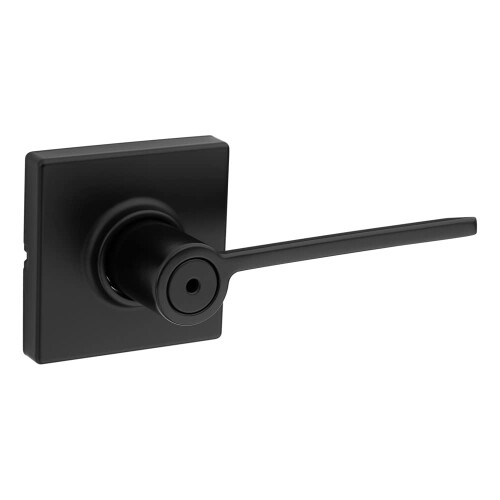 Kwikset Casey Maniglia A Leva Per Porte Interne – Bagno E Camera Da Letto, Cromo Lucido, Funzione Privacy