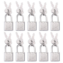 10pcs Mini Cadeados Fofos para Diário Pequenos para Caixas de Jóias Mochilas Viagem