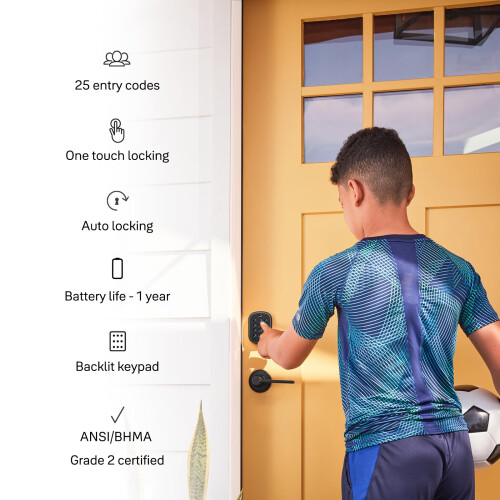 Yale Yale Security Keyless Entry Keypad Deadbolt  Unlock Using Your Entry Code  No app or connectivity  Black Suede 2