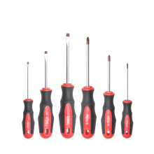 6PCS Magnetic Tip Screwdriver Set 3 Phillips and 3 Flat Red Tip | Re