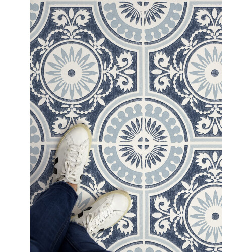 Tiles de Piso Blue Ezra 12x12 Polegadas (10 Unidades), 10 sq.ft./cartão 2