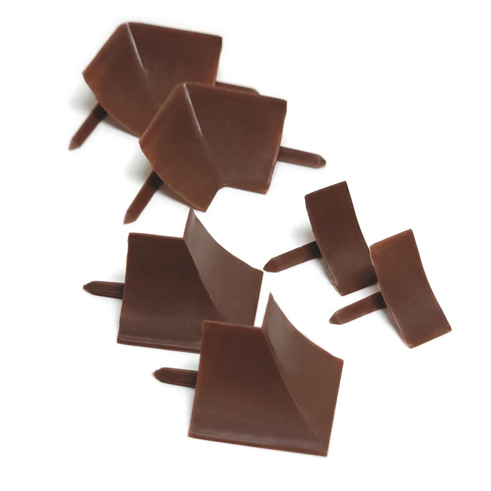 Instatrim Corner & End Caps - Six Dark Brown 3/4"" Wide Caulk Strip Co 852849008804