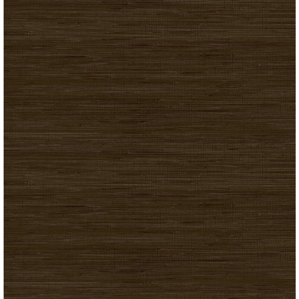 Society Social Chocolate Classic Faux Grasscloth Peel Stick Wallpaper 091212820463