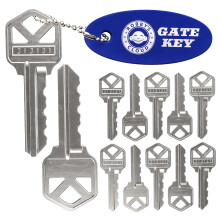Magna Latch Series 3 n?gleudskiftning til Magna-Latch-l?se med fremadvendt n?glehul (ny stil) - N?gle 313131 til Lokklatch & MagnaLatch Pool Gate
