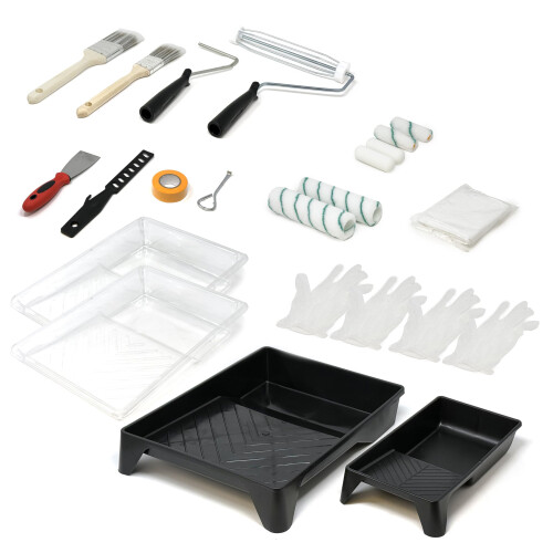Allgala Kit de Ferramentas de Pintura DIY 23 Peças com Rolos de 9 e 4 Polegadas 1