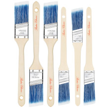 Bates - Vinklade Målarborstar, 1" & 1.5", Trähandtag för Väggar & Möbler
